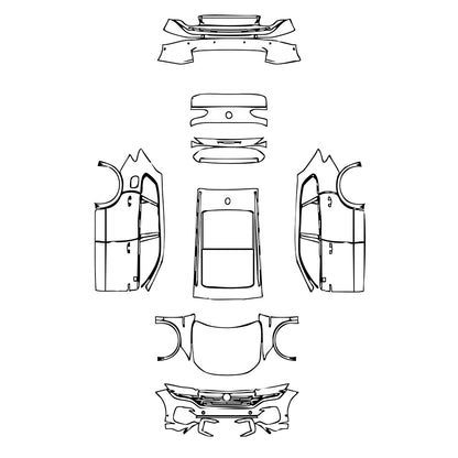 Pre-Cut PPF Volkswagen Touareg R-Line 2023 - PPF-Kits