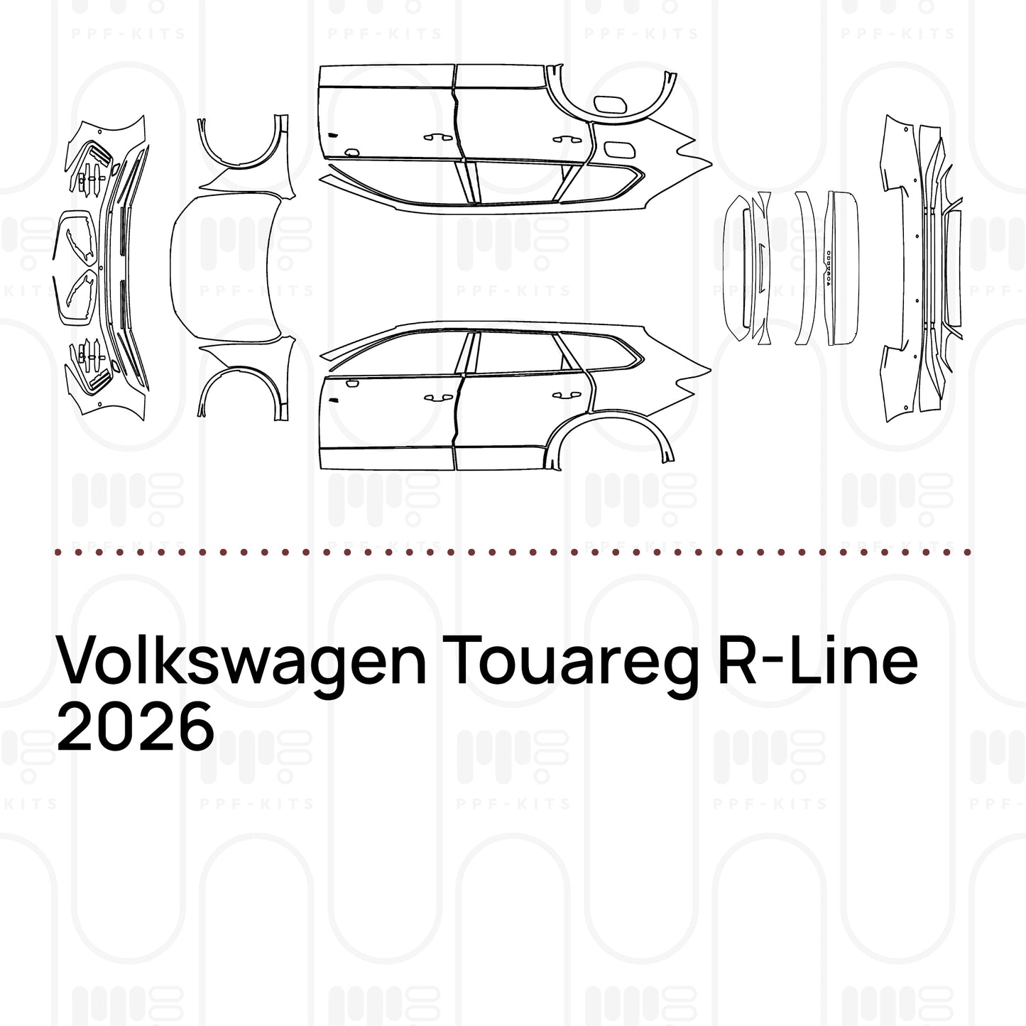 PPF prédécoupé Volkswagen Touareg R-Line 2026