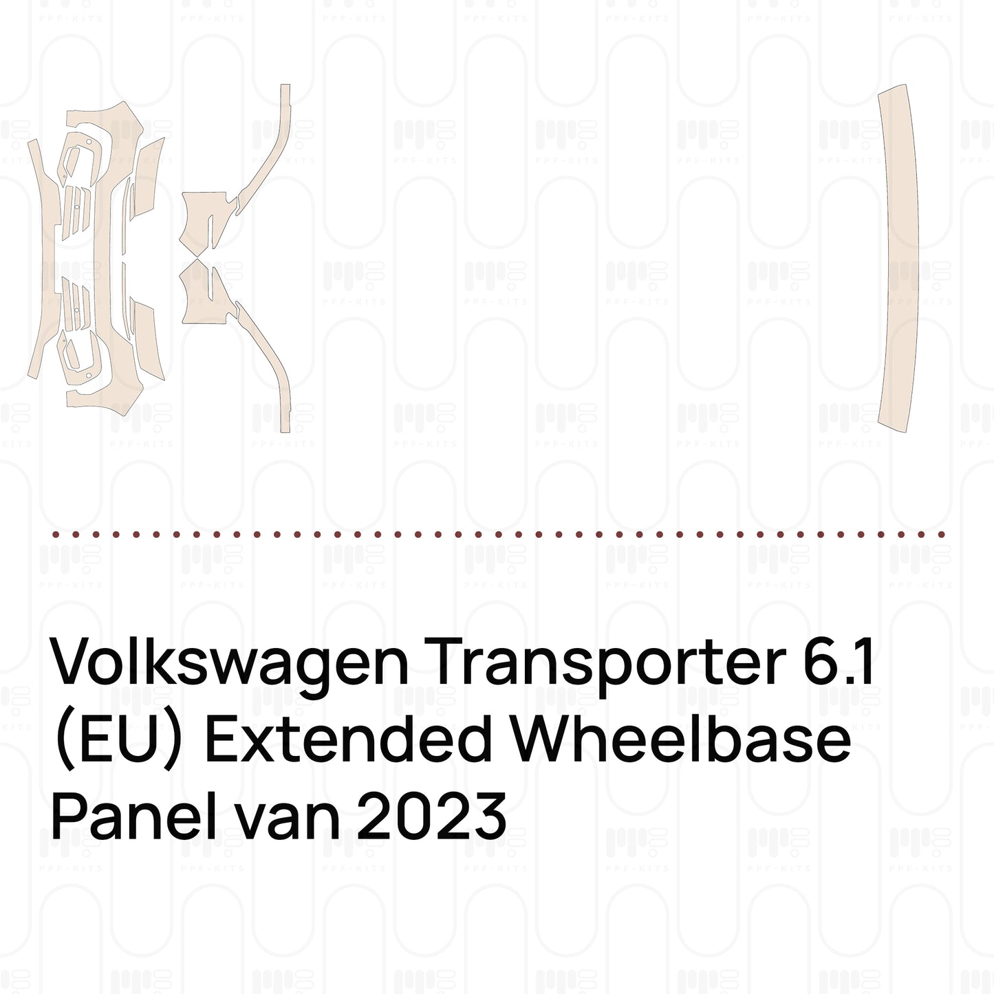 PPF prédécoupé Volkswagen Transporter 6.1 (EU) Extended Wheelbase Panel van 2023