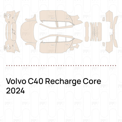 PPF prédécoupé Volvo C40 Recharge Core 2024