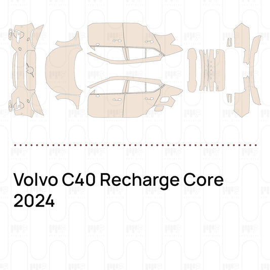 PPF prédécoupé Volvo C40 Recharge Core 2024