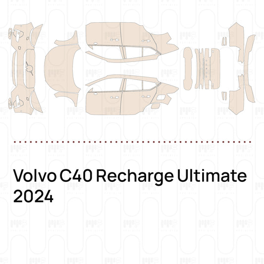 PPF prédécoupé Volvo C40 Recharge Ultimate 2024