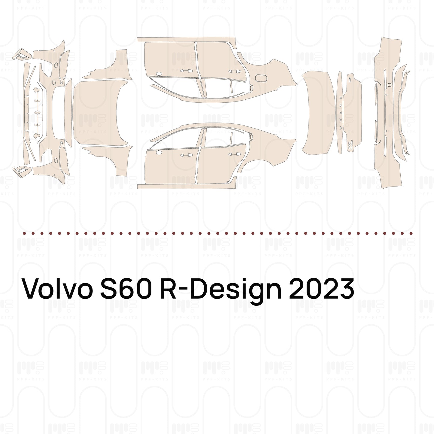 PPF prédécoupé Volvo S60 R-Design 2023