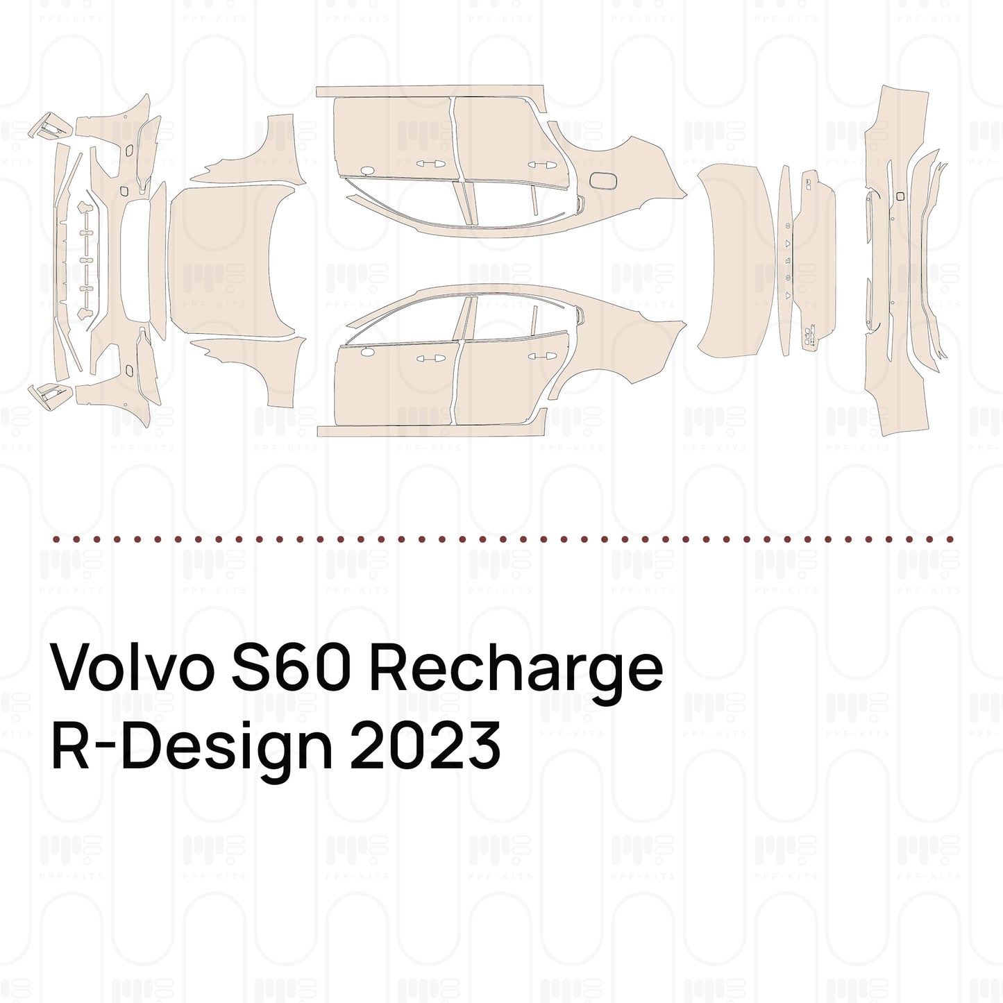 PPF prédécoupé Volvo S60 Recharge R-Design 2023