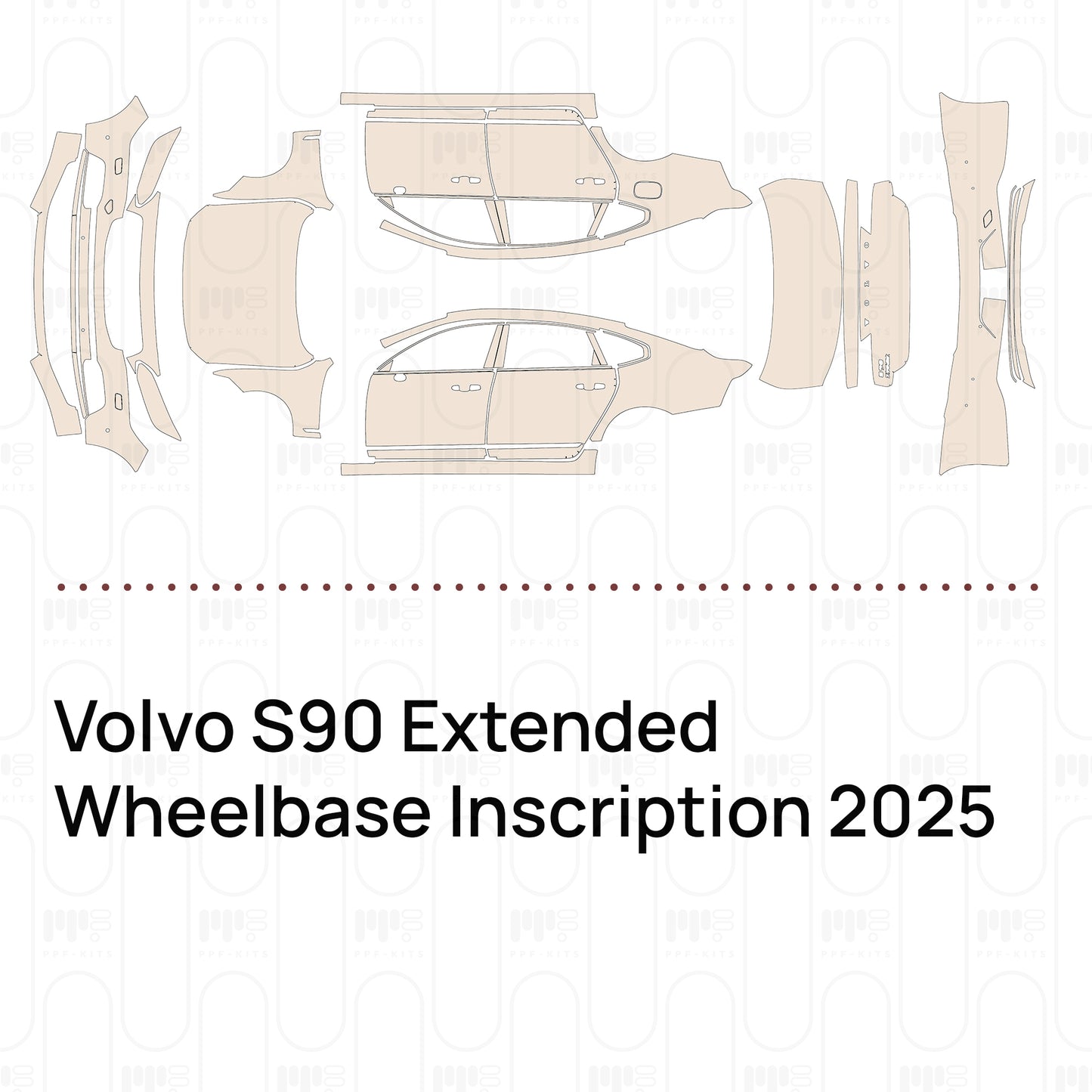 PPF prédécoupé Volvo S90 Extended Wheelbase Inscription 2025
