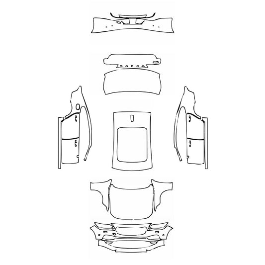Pre-Cut PPF Volvo S90 Extended Wheelbase Momentum 2017 - PPF-Kits