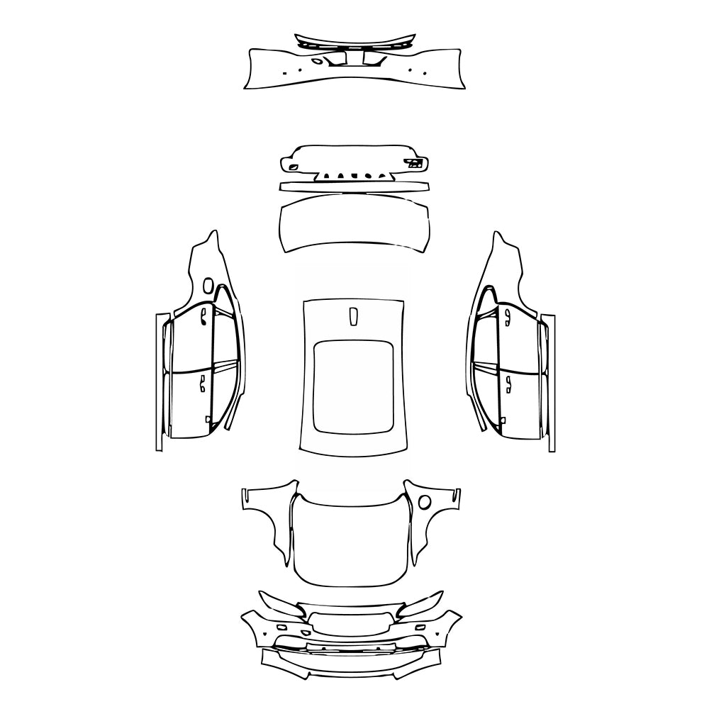 Pre-Cut PPF Volvo S90 Recharge Extended Wheelbase Inscription 2022 - PPF-Kits