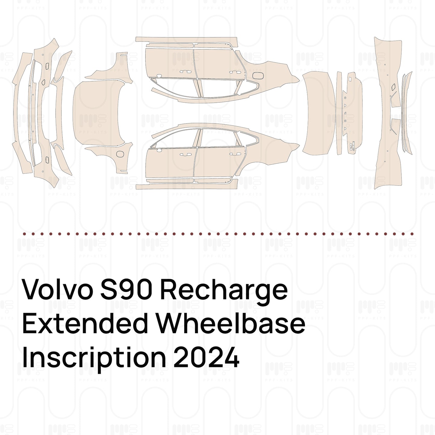 PPF prédécoupé Volvo S90 Recharge Extended Wheelbase Inscription 2024
