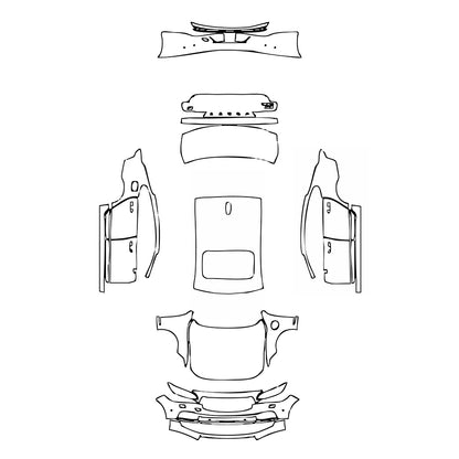 Pre-Cut PPF Volvo S90 Recharge Standard Wheelbase Inscription 2021 - PPF-Kits
