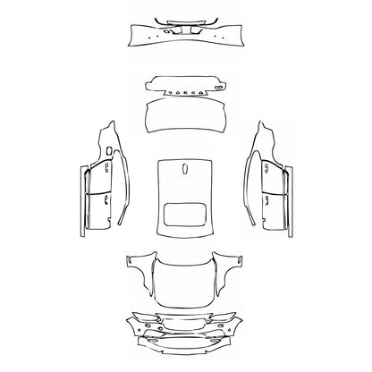 Pre-Cut PPF Volvo S90 Standard Wheelbase Inscription 2018 - PPF-Kits
