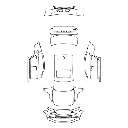 Pre-Cut PPF Volvo S90 Standard Wheelbase Inscription 2022 - PPF-Kits