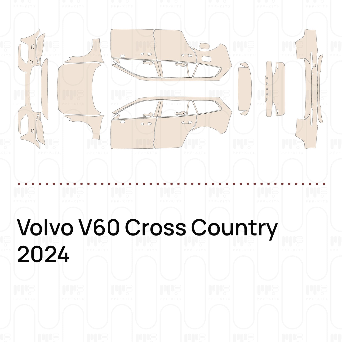 PPF prédécoupé Volvo V60 Cross Country 2024