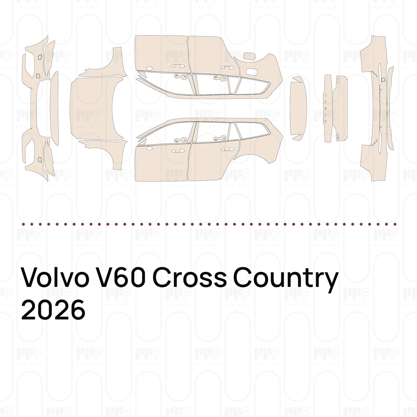 PPF prédécoupé Volvo V60 Cross Country 2026