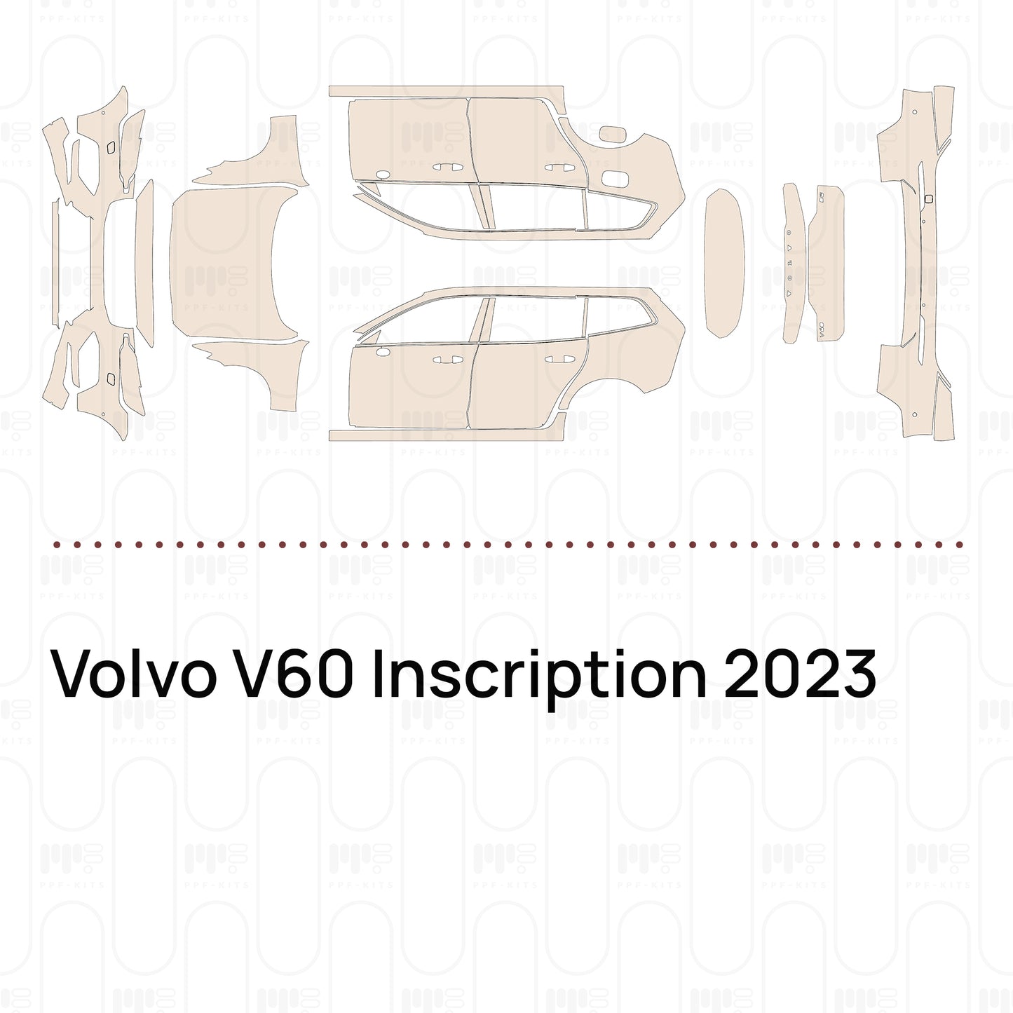 PPF prédécoupé Volvo V60 Inscription 2023