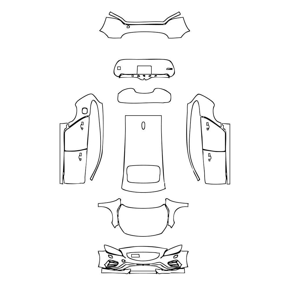 Pre-Cut PPF Volvo V60 Polestar 2018 - PPF-Kits