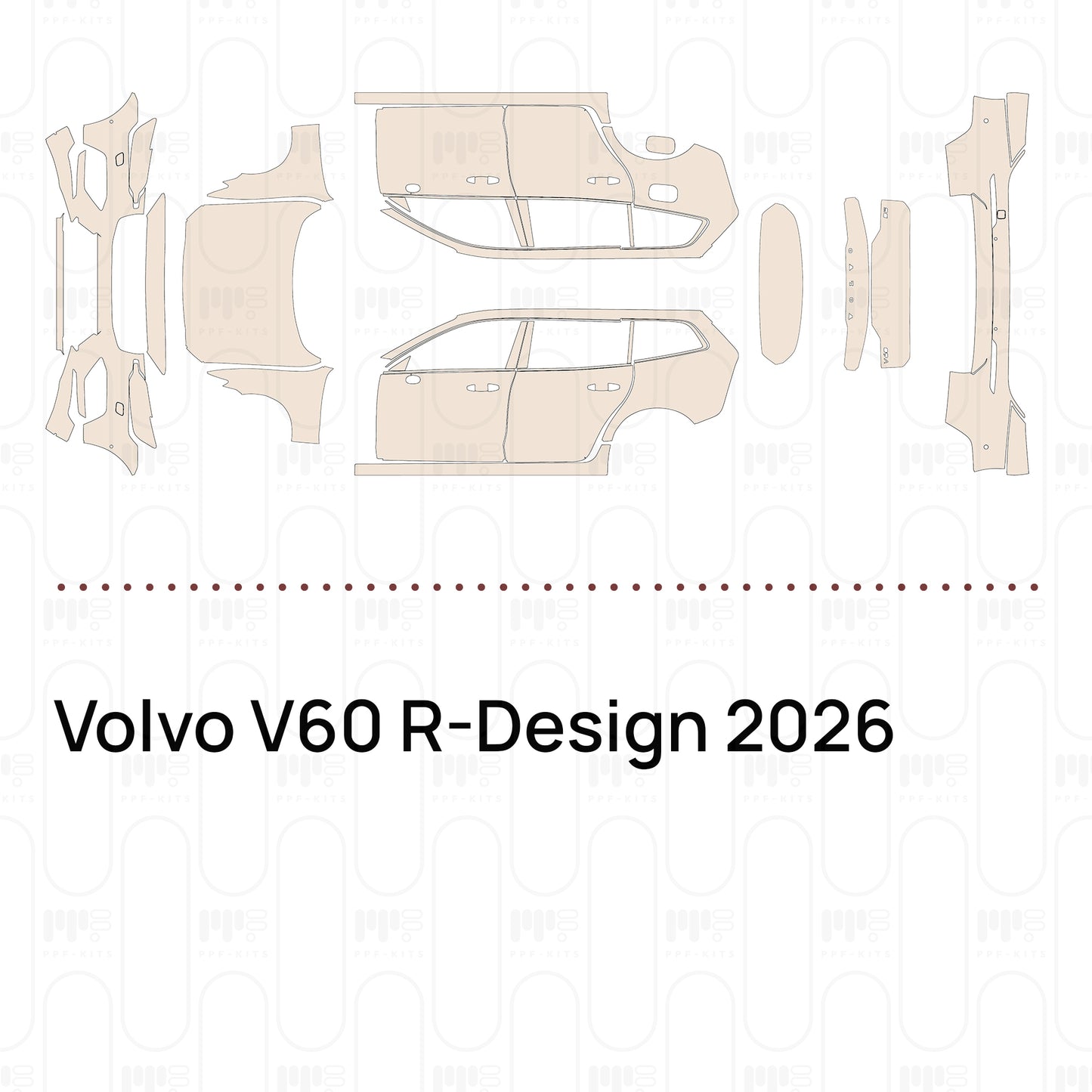PPF prédécoupé Volvo V60 R-Design 2026
