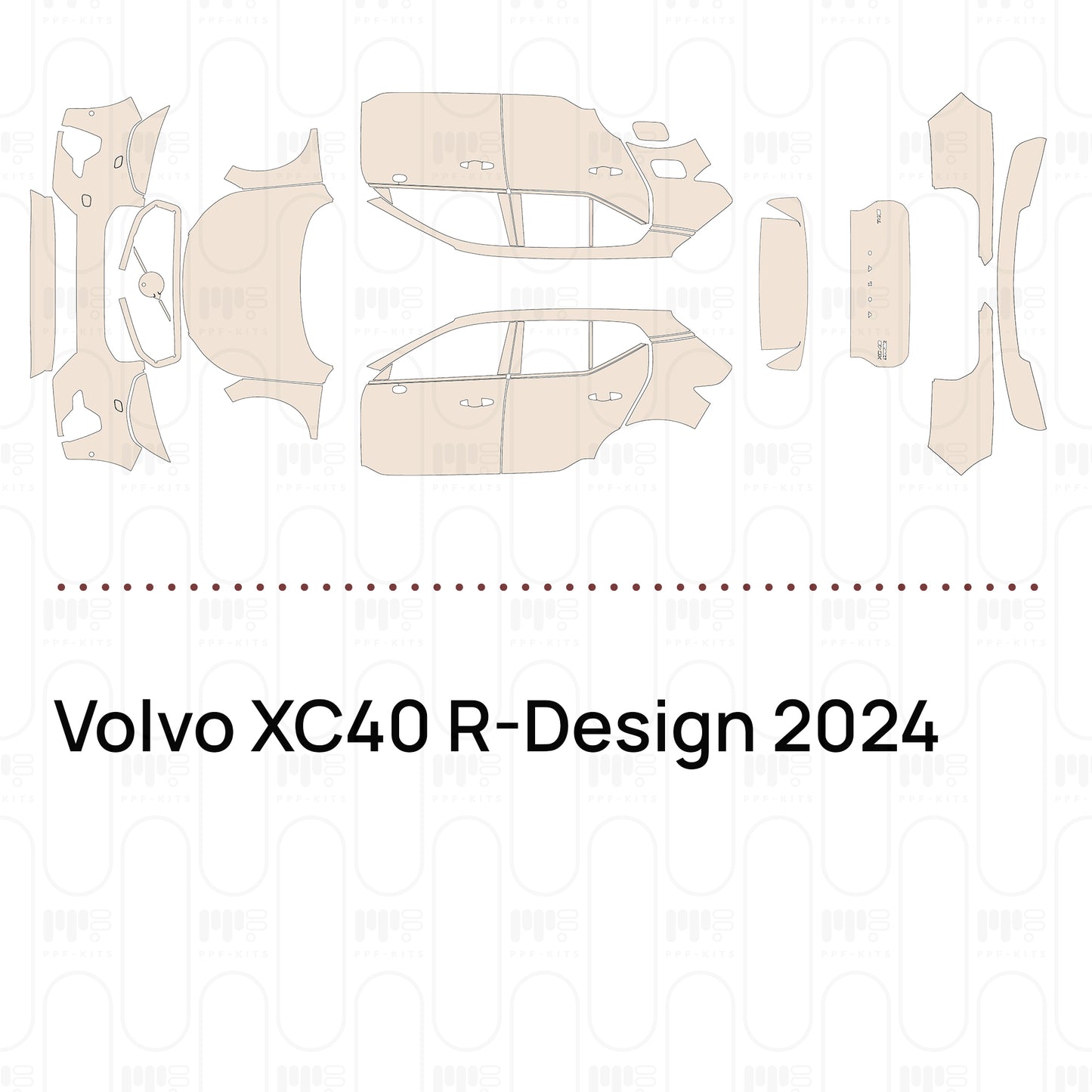 PPF prédécoupé Volvo XC40 R-Design 2024
