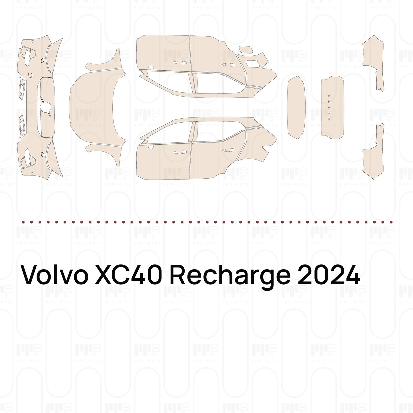 PPF prédécoupé Volvo XC40 Recharge 2024