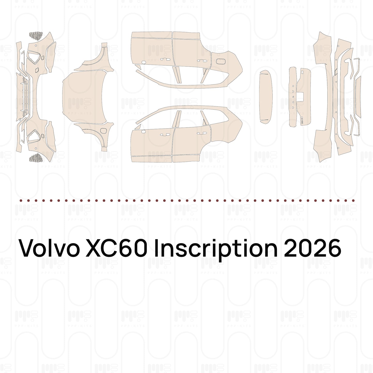 PPF prédécoupé Volvo XC60 Inscription 2026