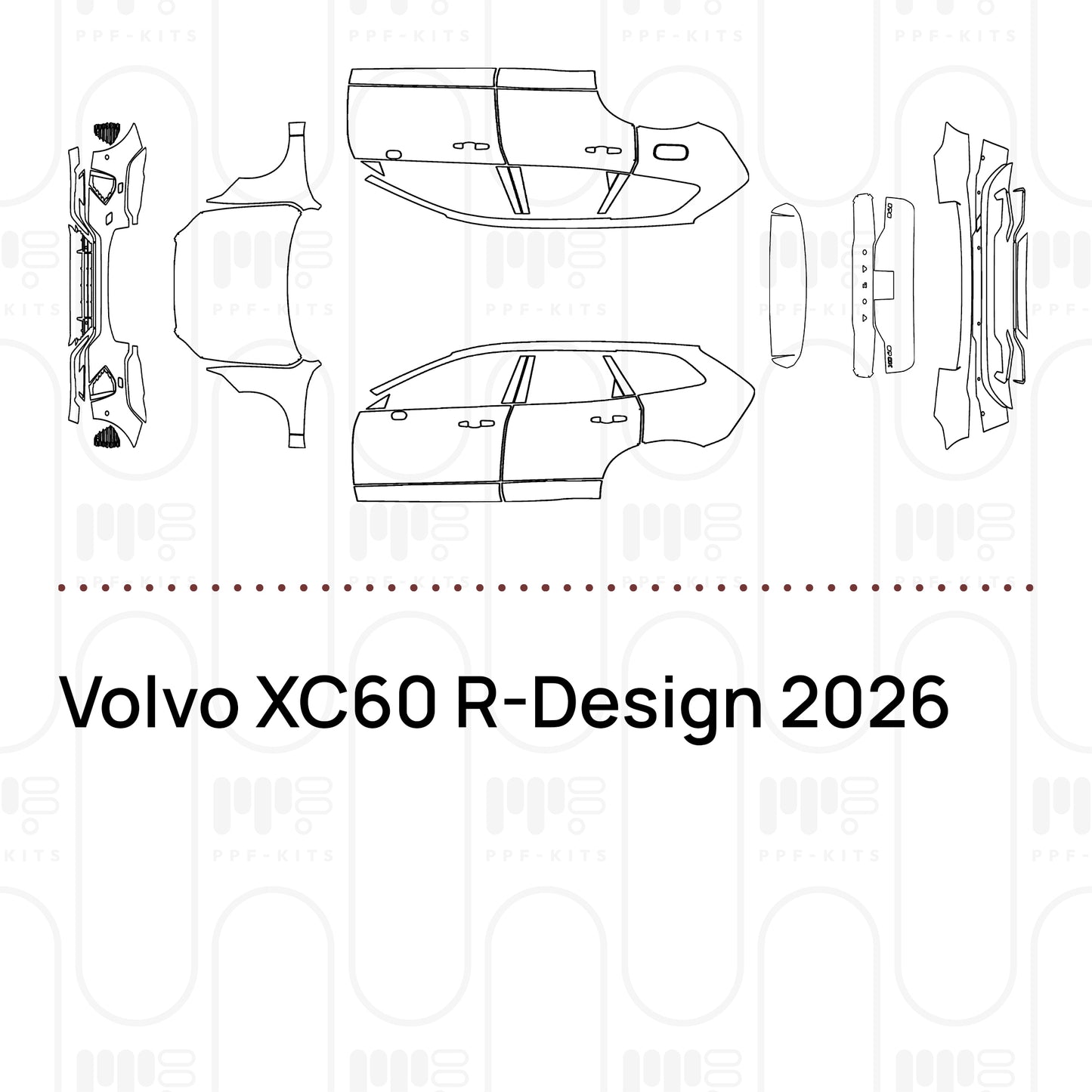Pre-Cut PPF Volvo XC60 R-Design 2026
