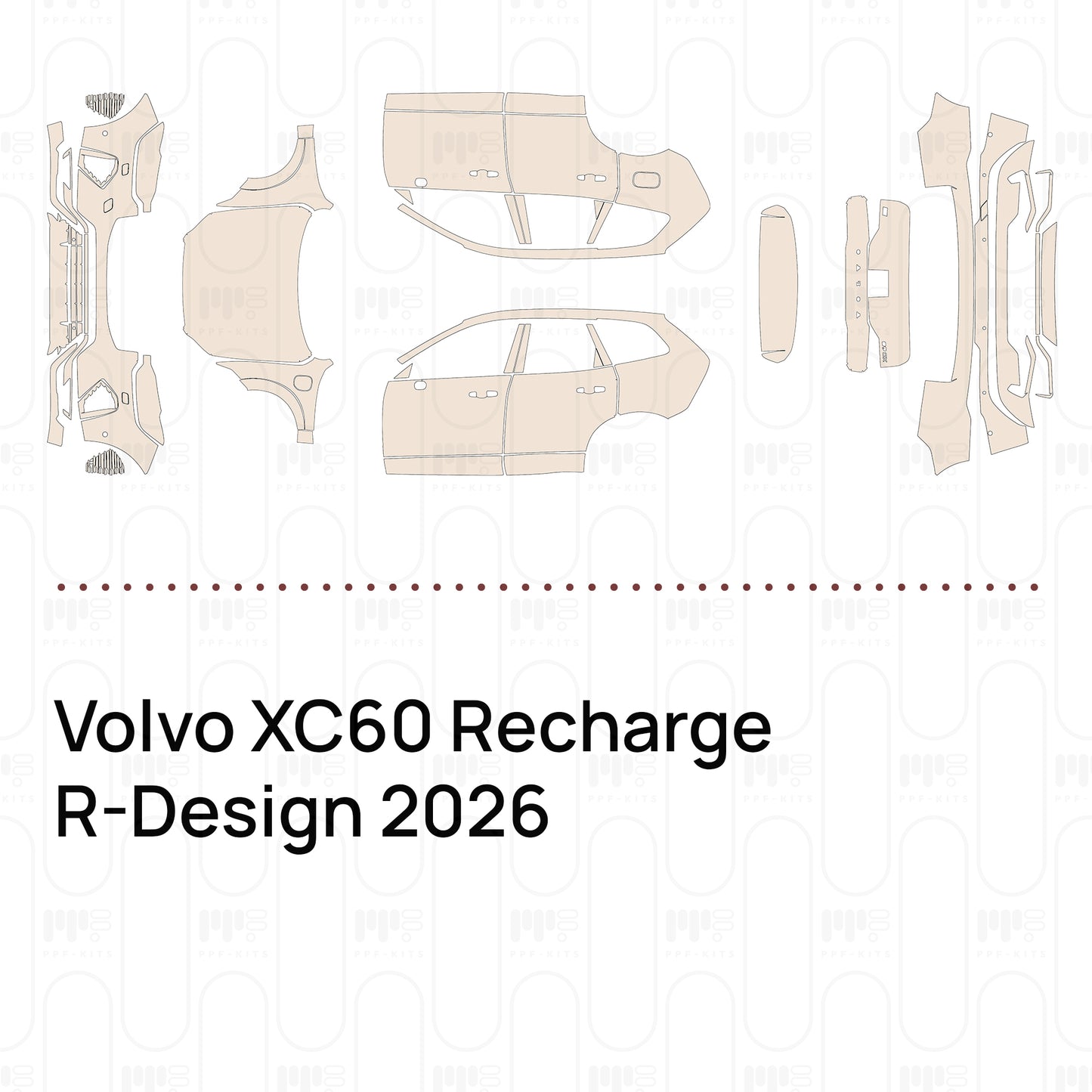 PPF prédécoupé Volvo XC60 Recharge R-Design 2026