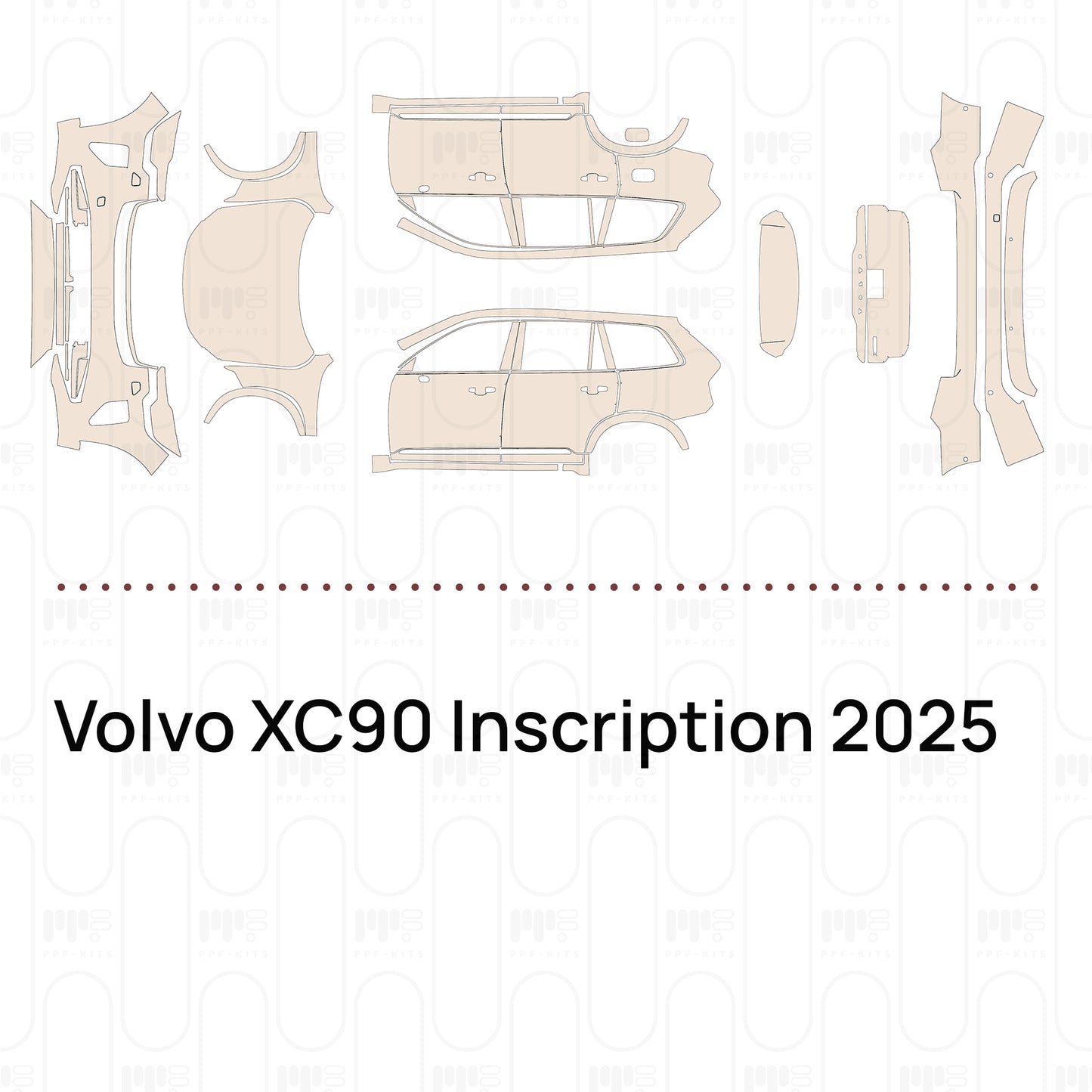 PPF prédécoupé Volvo XC90 Inscription 2025