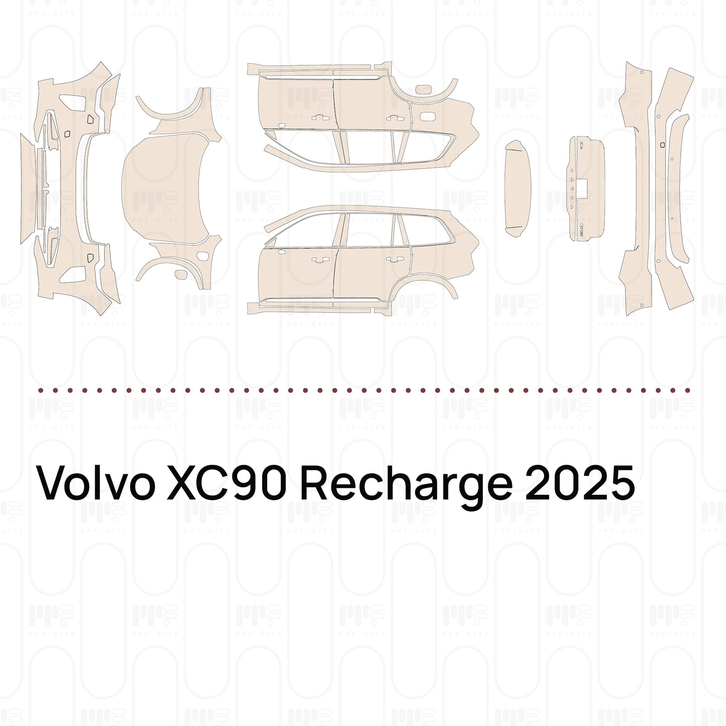 PPF prédécoupé Volvo XC90 Recharge 2025