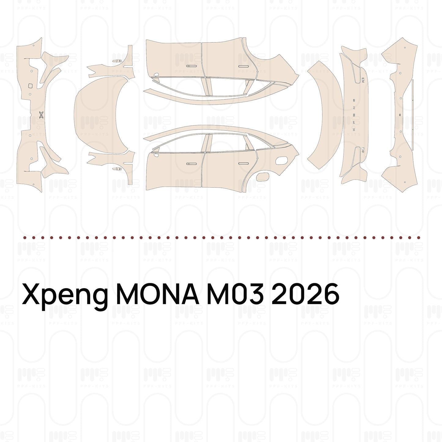 PPF prédécoupé Xpeng MONA M03 2026