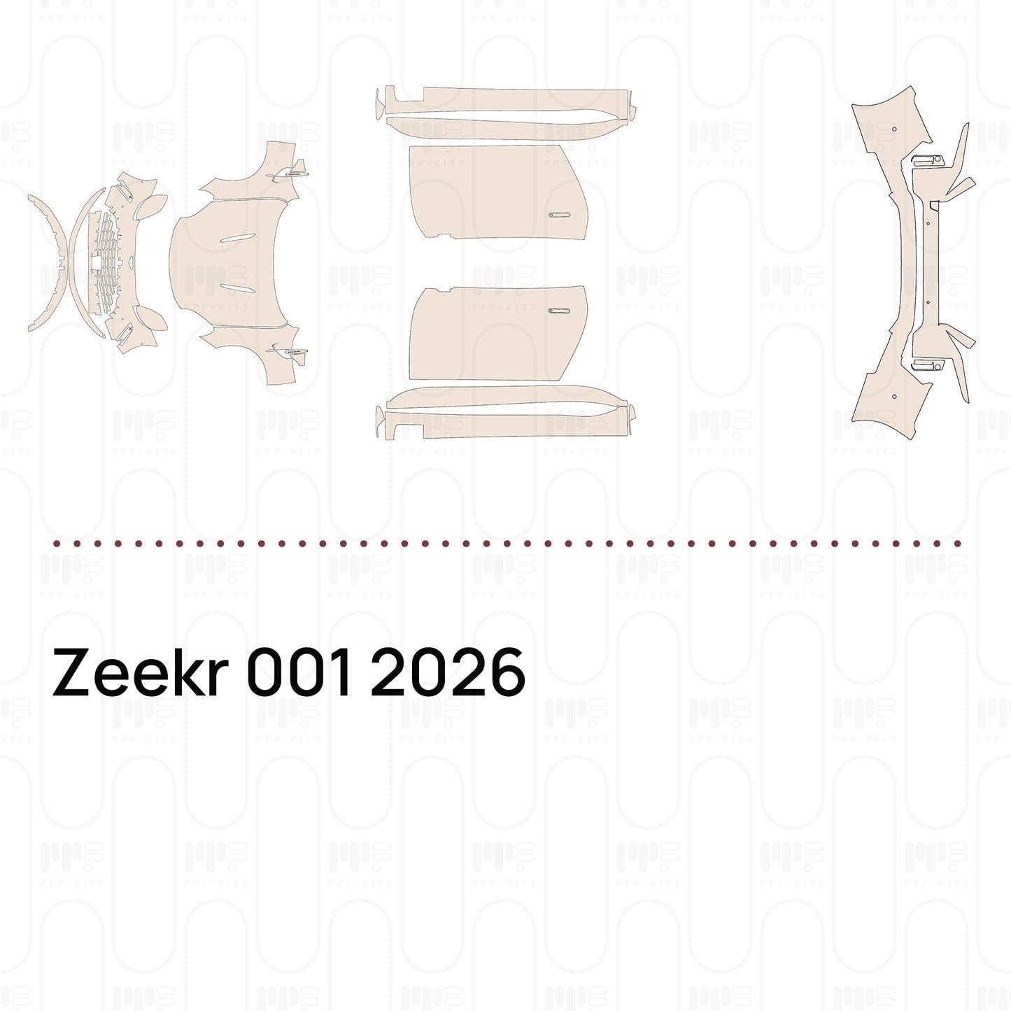 PPF prédécoupé Zeekr 001 2026