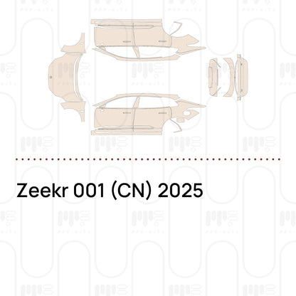PPF prédécoupé Zeekr 001 (CN) 2025