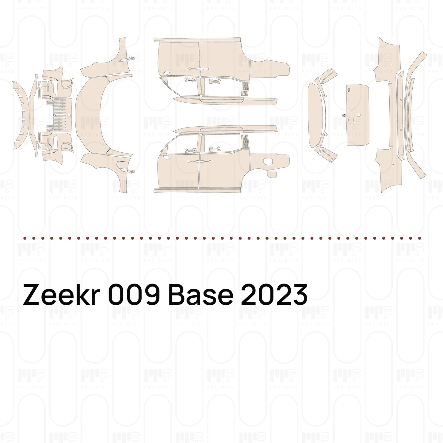PPF prédécoupé Zeekr 009 Base 2023