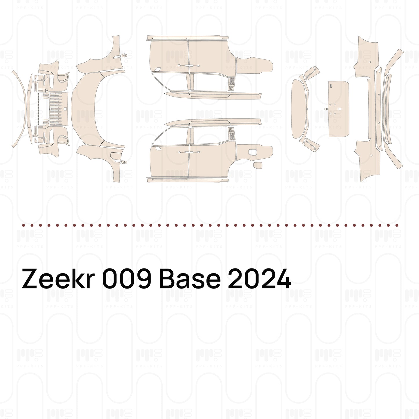 PPF prédécoupé Zeekr 009 Base 2024
