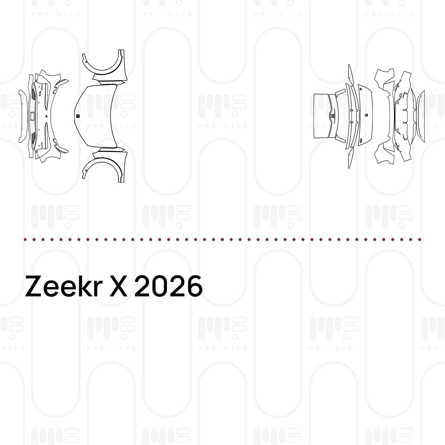Pre-Cut PPF Zeekr X 2026